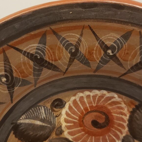 Mexican decorative plate 9.5" diam. Swan  RARE FIND - Picture 5 of 8